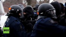 Canadá: Brutales enfrentamientos entre manifestantes y policías