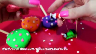 Lollipop Play-Doh Surprise Eggs Cars Mickey Mouse Dora The Explorer Frozen Thomas