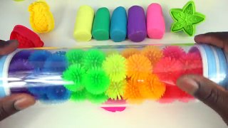 Glitter Play Doh Fruits Molds DIY Modelling Clay Learn Colors Fun And Creative For Kids