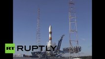 Despegue de cohete portador ruso desde el cosmódromo de Plesetsk
