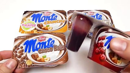 4 MONTE Desserts - Crunchy, Choco Balls, Cherry & Cappuccino Balls - Zott