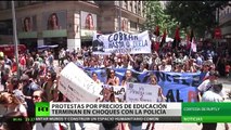 Chile: Violentos enfrentamientos con la Policía en protesta por precios de la educación