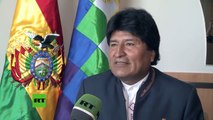 Evo Morales a RT: EE.UU. utiliza medios económicos para agredir a Rusia (COMPLETO)
