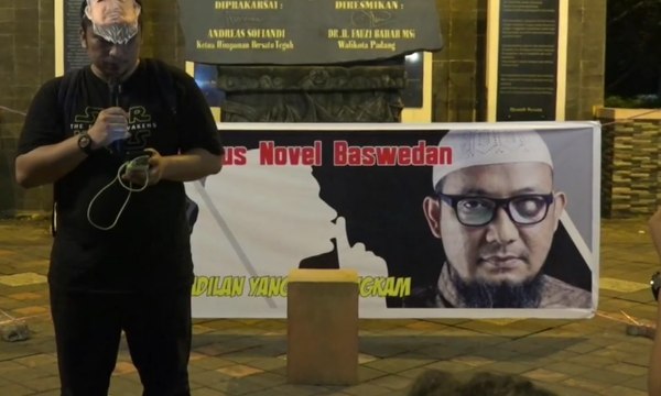 Aksi Solidaritas untuk Novel Digelar di Padang