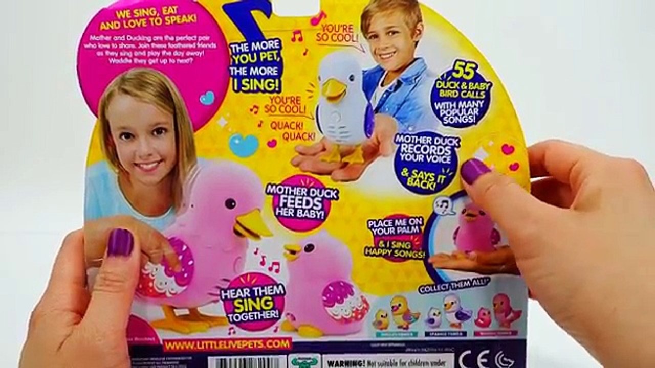 Little Live Pets Tweet Talking Duck and Baby Duckling Review - Sing and talks | Evies Toy House