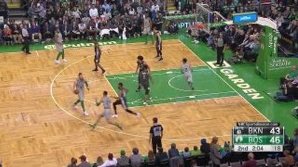 Guerschon Yabusele finishes through contact in the second quarter