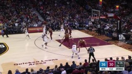 New York Knicks with a 12-0 Run vs. Cleveland Cavaliers