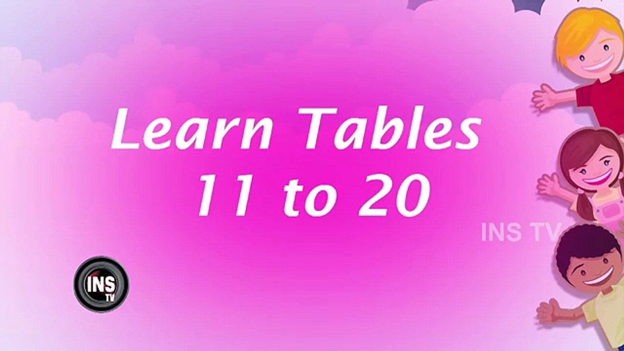 Learn Tables 11 to 20 | Preschool Children Videos | Kids Animation Videos
