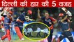 IPL 2018 : DD vs RR, 5 Reason why  Delhi Daredevils lose to Rajasthan Royals | वनइंडिया हिंदी