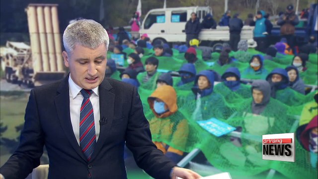 Tensions rise in Seongju County between residents and police over further base construction on THAAD deployment