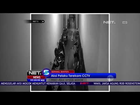 Pencurian Sepeda Motor, Aksi Pelaku Terekam CCTV NET5