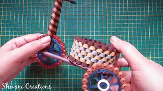 Part one: Quilling Tricycle with Basket/ Quilled Cycle/ DIY Paper Cycle