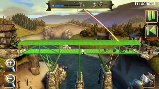 Bridge Constructor Mittelalter - Kapitel 2 All Level - 3 Stars Walkthrough [HD]