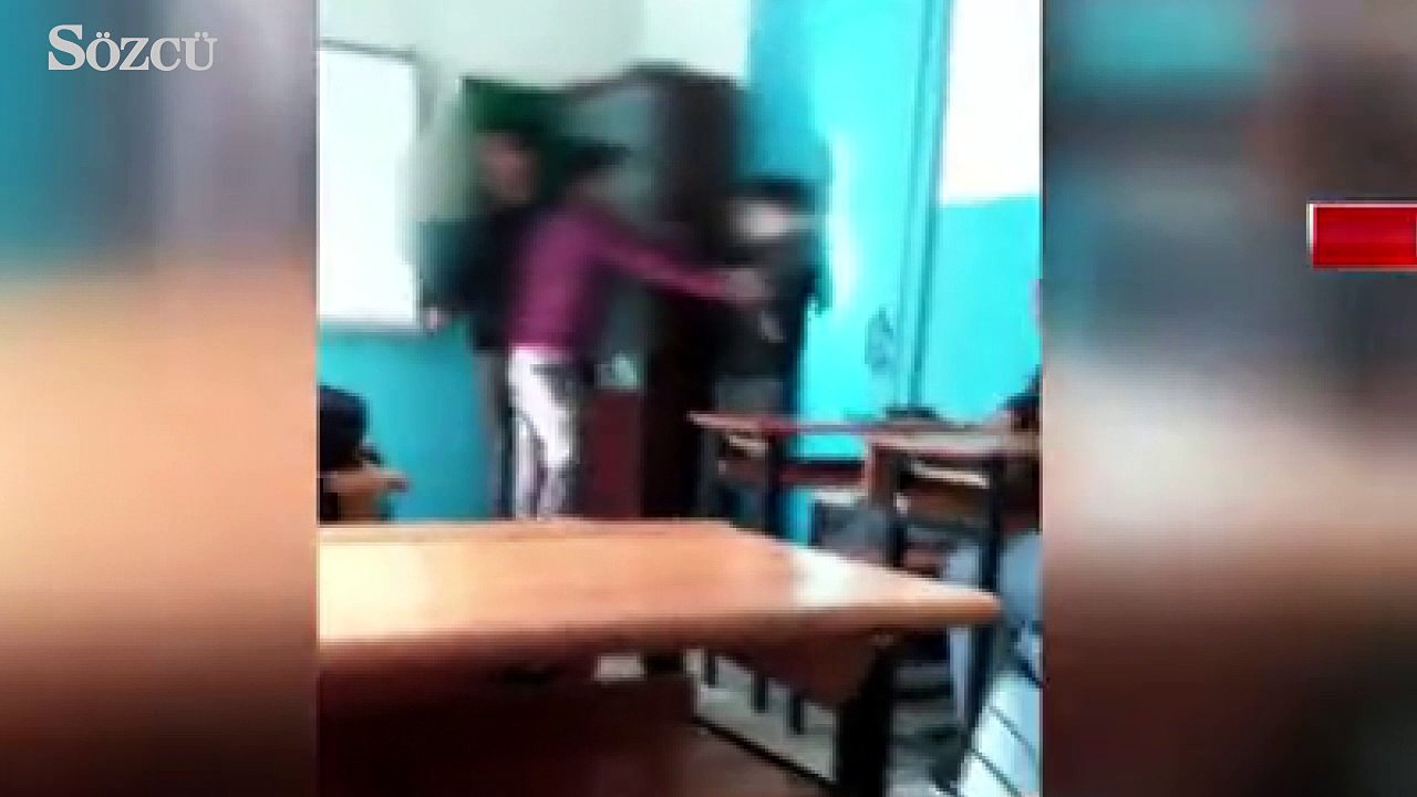 İzmir’de sınıfta skandal görüntüler