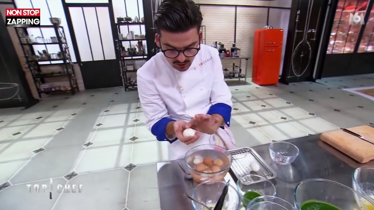 Top Chef 2018 : Camille choqué, un chef lui vole un œuf en pleine épreuve (Vidéo)