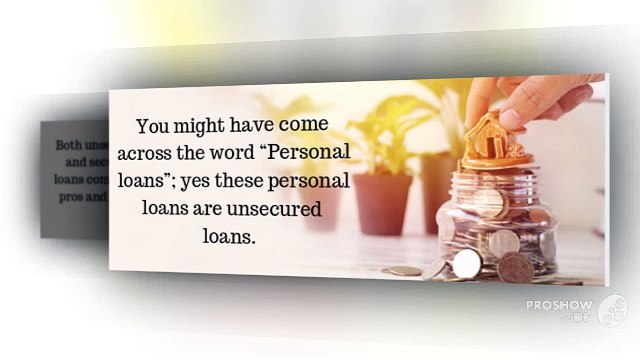 Difference between secured and unsecured loans