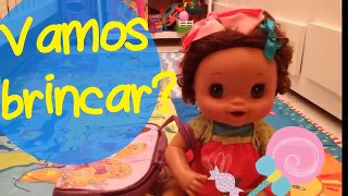 Lulu Cuidando da Baby Alive Morena!