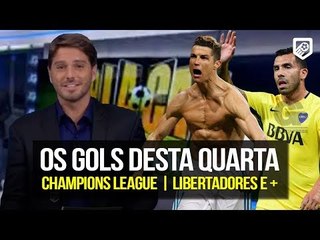 OS GOLS DESTA QUARTA-FEIRA (11/04/2018) CHAMPIONS LEAGUE | LIBERTADORES E +