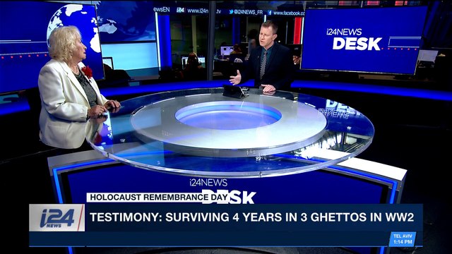 i24NEWS DESK | Story of Holocaust survivor Jeudith Moskovitz | Thursday, April 12th 2018