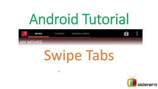 140 Android Swipe Tabs Part 1 |