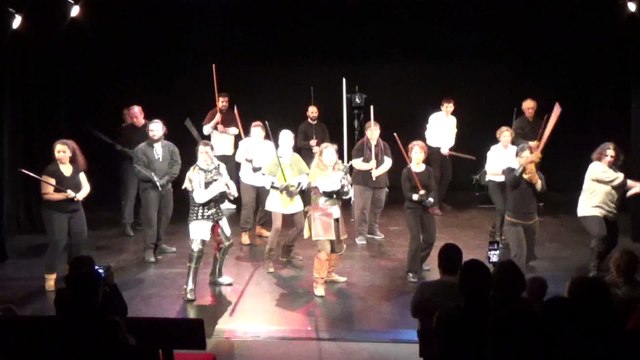 Restitution stage d'escrime artistique. Frédéric Trin