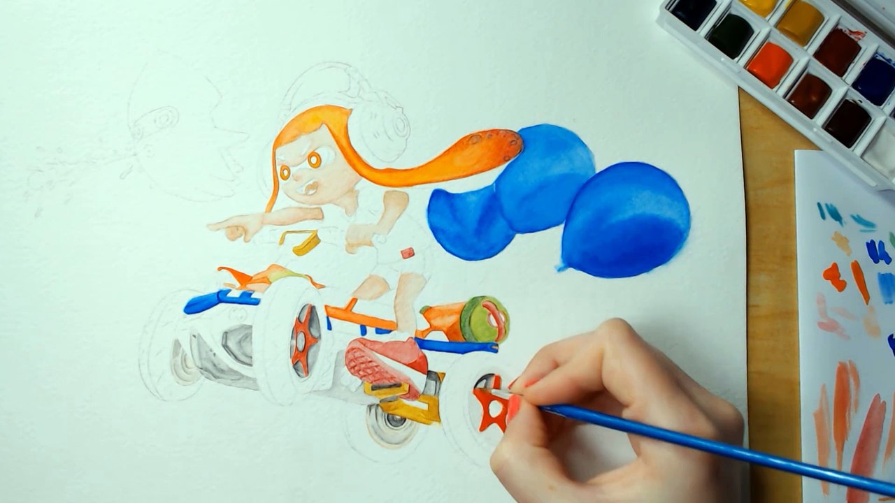Speed Painting Inkling Splatoon 2 [Time Lapse Speedpaint]