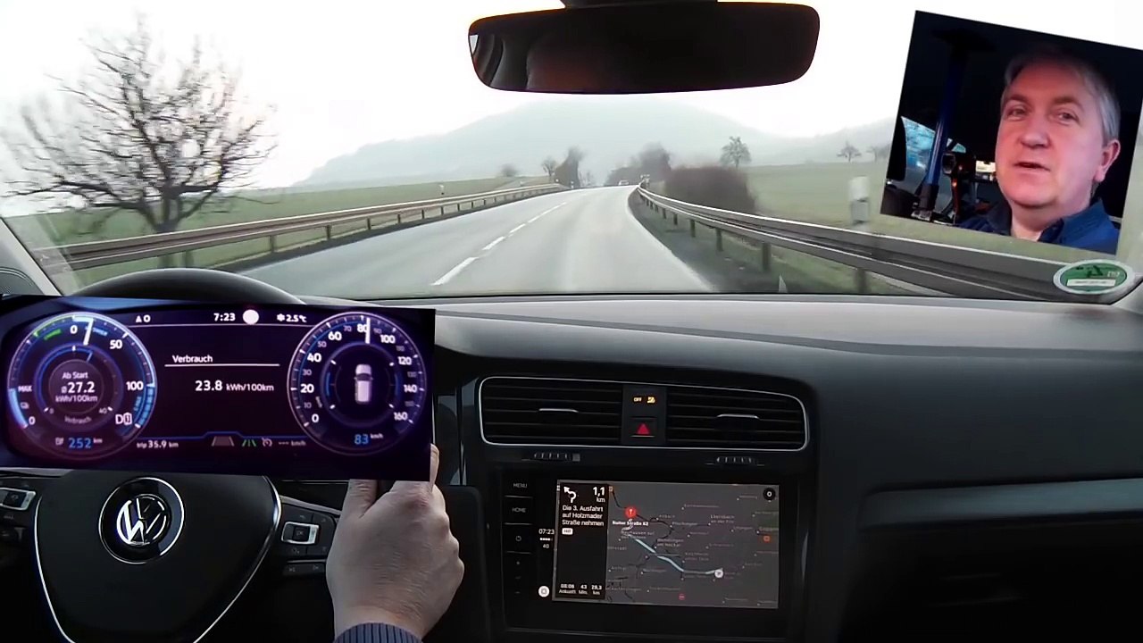 VW e-Golf 300: PRAXISTEST! (60km, +3°C) | Strominator