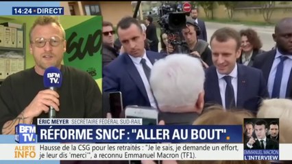 "Entendre dire que c’est la dette des cheminots, c’est insupportable" pour le secrétaire fédéral Sud-Rail