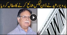 Pervaiz Rashid calls for publishing Dawnleaks report