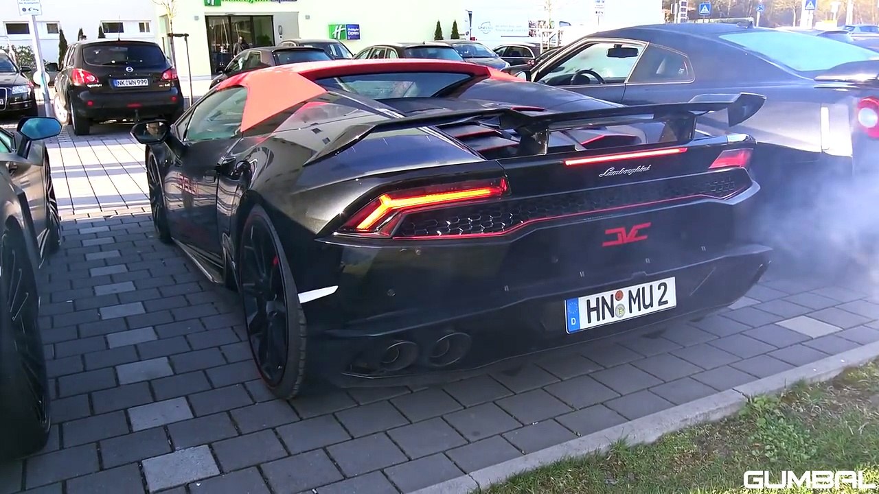 BRUTAL Lamborghini Huracan Spyder w_ LEVELLA X-Pipe Exhaust! REVS & POWER SLIDES!