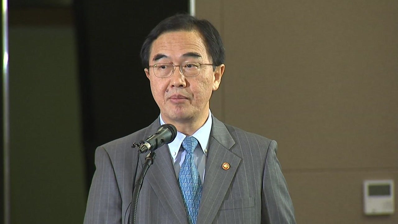 조명균 "남·북·미 정상 비핵화 강한 의지" / YTN