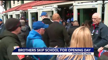 Brothers Skip School for Cubs Home Opener, Run Into Principal at Game