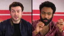 Solo's Alden Ehrenreich and Donald Glover Talk Han, Lando, and Capes, Plus Prop Masters Regal Robot!