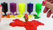 Learn colors and play with paint slime in the cups. | Учим цвета и играем с слизью в стаканах.