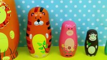 Surprise Toys Zoo Animal Nesting Stacking Cups Learn Colors & Animals with Surprise Eggs & Toys