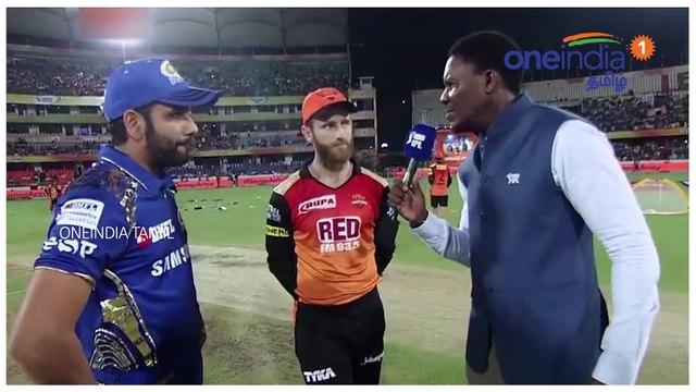 மும்பைக்கு எதிரான போட்டியில் ஹைதராபாத் அணி விக்கெட்டுகளை தவறவிட்ட பிடித்துள்ளது