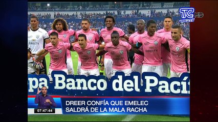 Dreer confía que Emelec saldrá de la mala racha