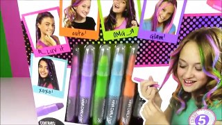 Barbie Rainbow HAIR CHALK Makeover! Barbie Hair Challenge Game! Alex Toys Hair Chalk Pens Salon! FUN