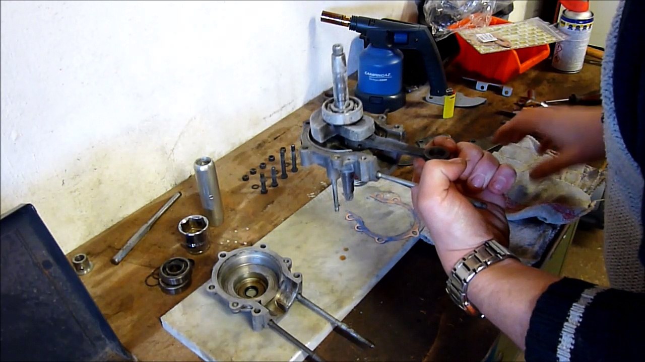 remontage bas moteur motobrcane AV7