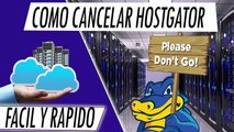 Como darse de baja y cancelar una cuenta en Hostgator