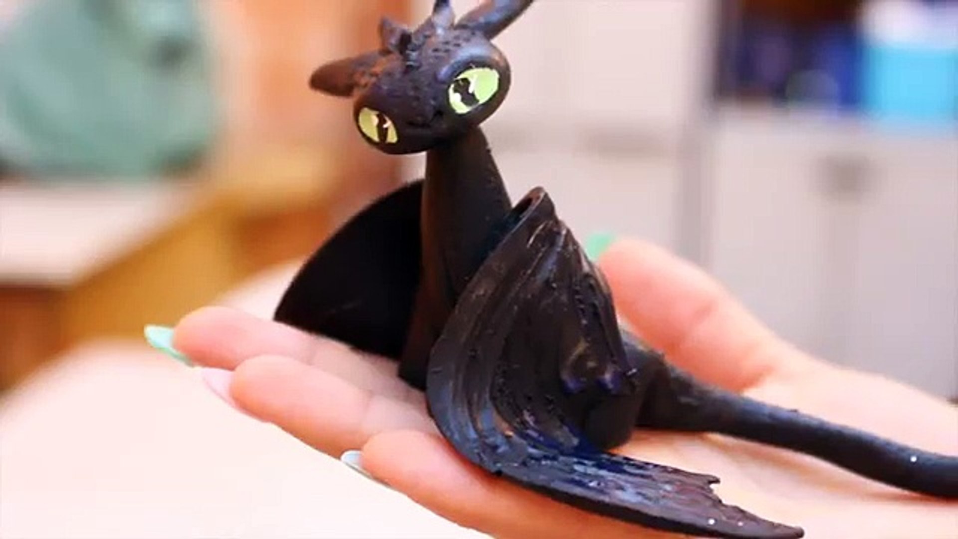 Dragon Trainer ✹ Night Fury / Toothless ✹ Polymer clay Tutorial