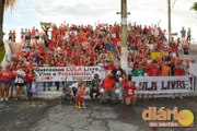 Militantes realizam protesto nas ruas de Cajazeiras contra prisão de Lula
