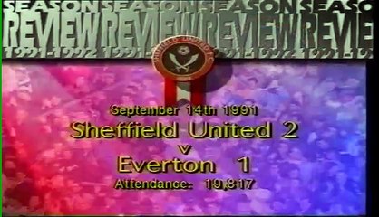 Sheffield United - Everton 14-09-1991 Division One