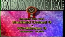 Sheffield United - Wimbledon 28-09-1991 Division One