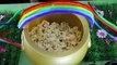 ✿‿✿ St. Patricks Day Gold Nugget Popcorn Balls - Rainbow Leprechaun Trap