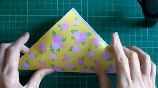 折り紙 ハンドバッグ 簡単な折り方 Origami Handbag