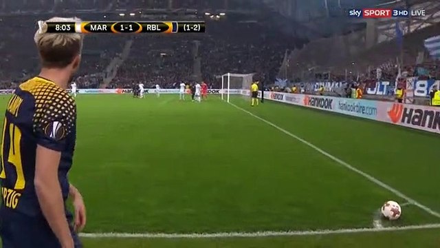 Bouna Sarr Goal HD - Marseille	2-1	RB Leipzig 12.04.2018
