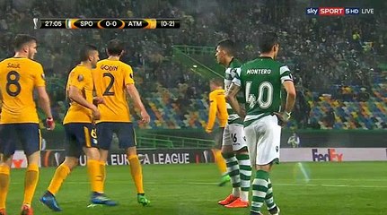 Fredy Montero Goal HD - Sporting	1-0	Atl. Madrid 12.04.2018