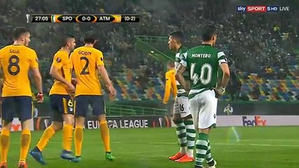 Fredy Montero Goal HD - Sporting	1-0	Atl. Madrid 12.04.2018