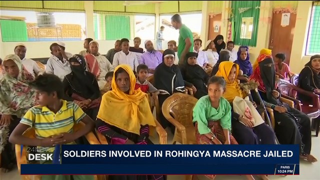 i24NEWS DESK | Soldiers involved in Rohingya massacre jailed | Thursday, April 12th 2018
